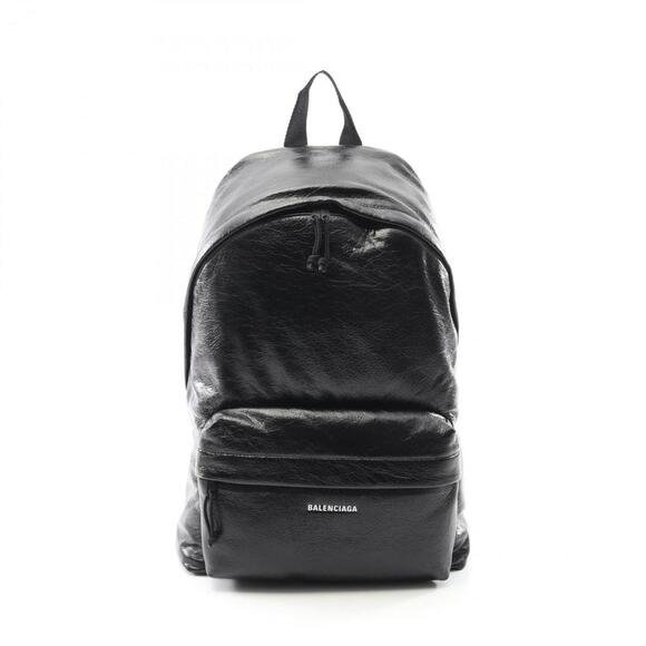 BALENCIAGA Black Leather Backpack - Picture 1 of 5